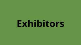 Exhibitors and Sponsors